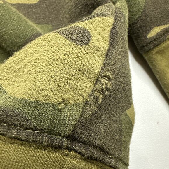 Obey Worldwide Mens Small Quarter Zip Hoodie Camo Pockets Embroidered Streetwear - Picture 8 of 12